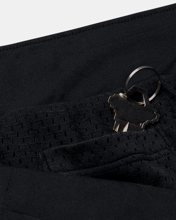 Shorts UA Woven Layered para Mujer, Black, pdpMainDesktop image number 6